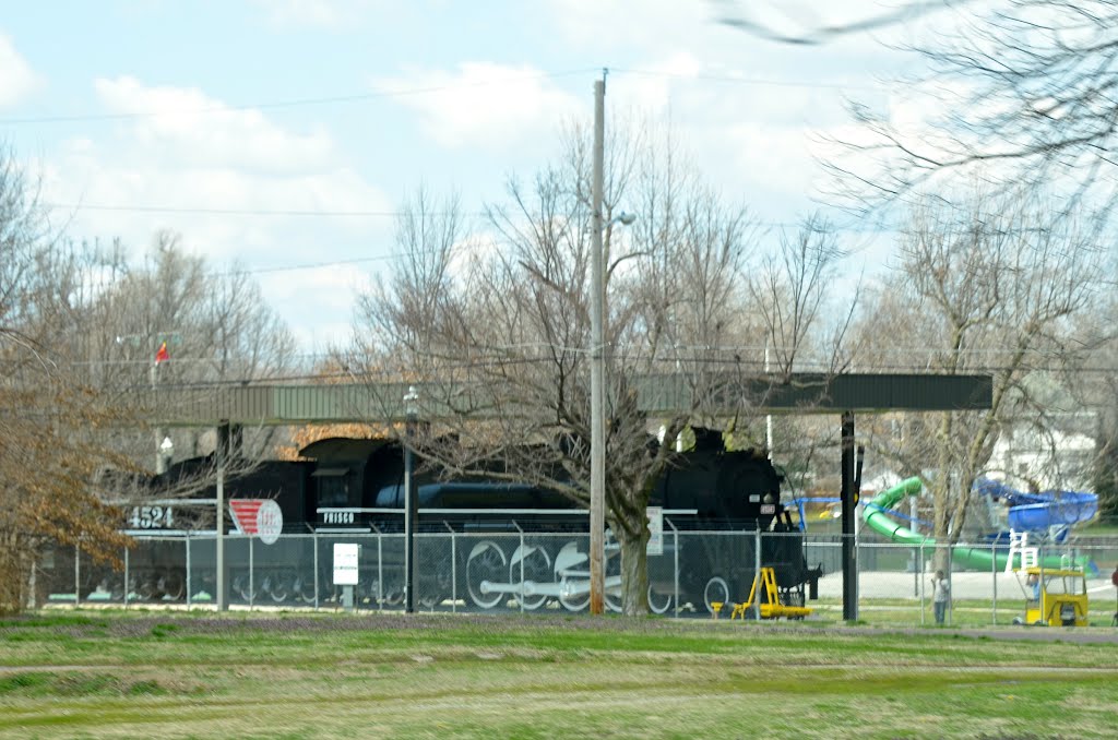 Locomotive in Grant Beach Park by Buddy Rogers