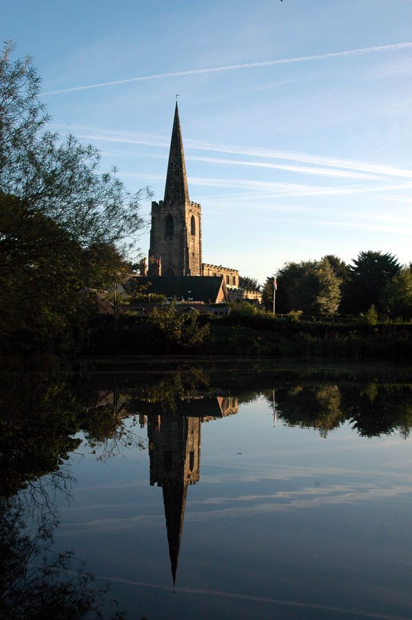 Attenborough church reflection by p.batbat