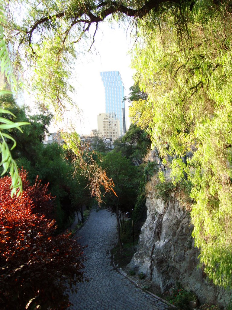 View from Santa Lucía Hill, Santiago by Agustín Olivares