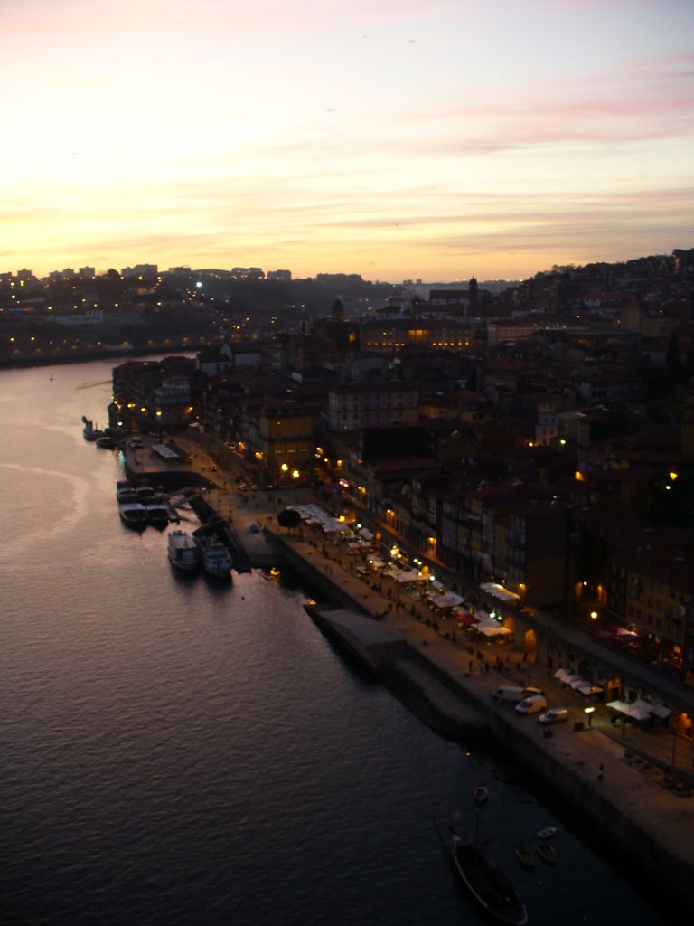 Vista do pôr do sol desde Ponte Dom Luis by will_w