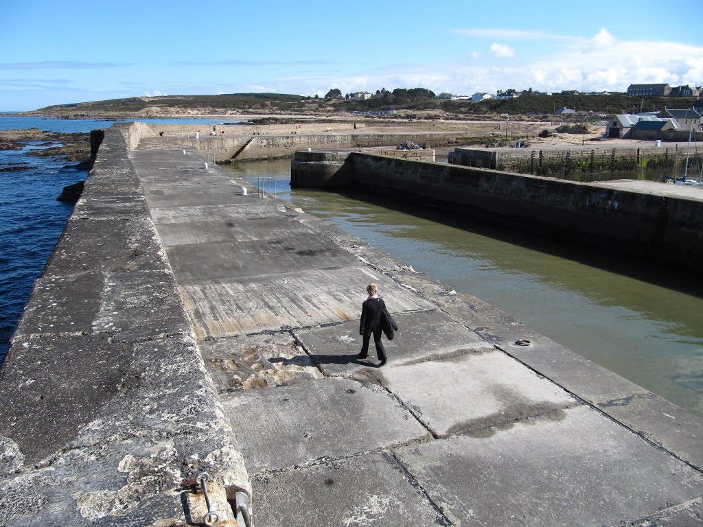 Harbour at Hopeman, Moray by oldchippy