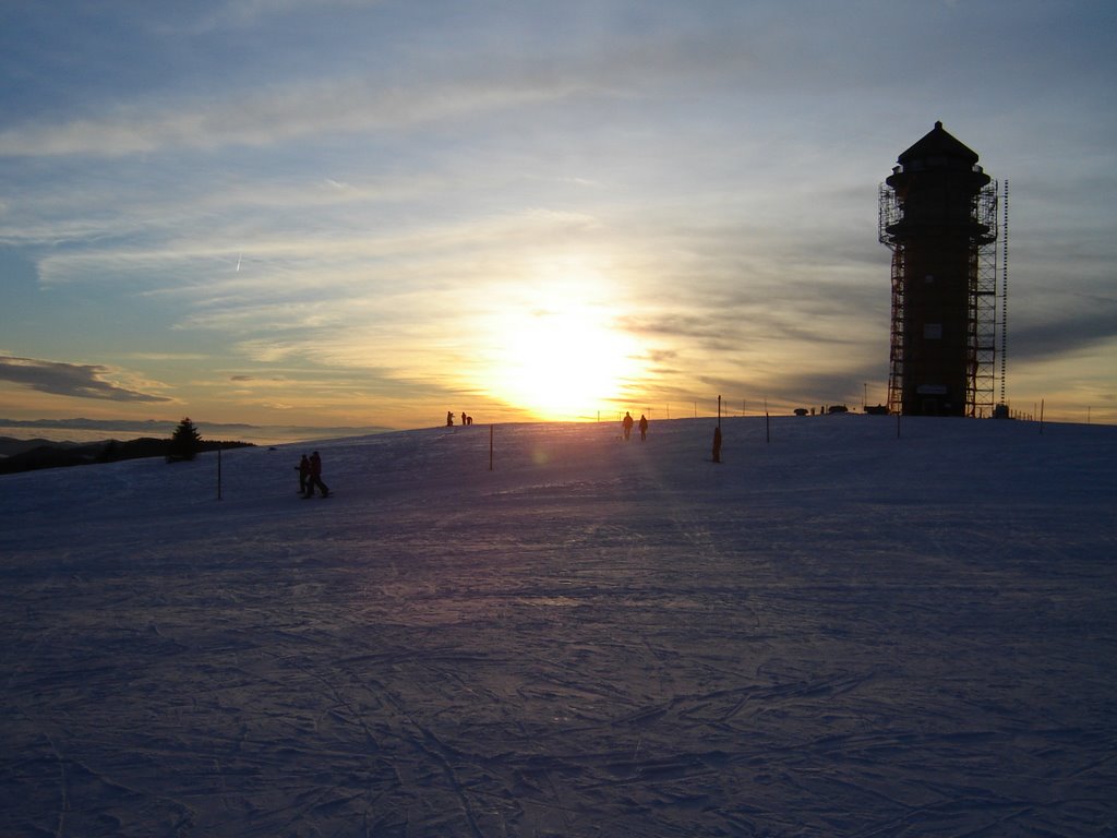 Sunset at Feldberg (winter) by not_arzt