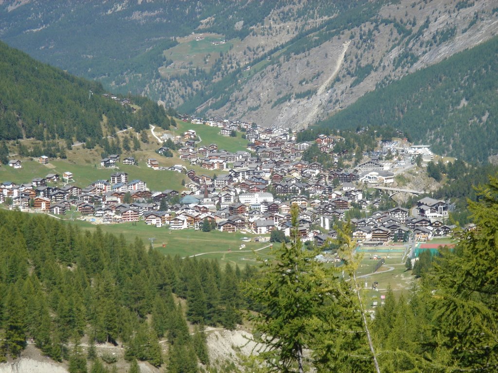 Saas Fee in the summer by DavidGay