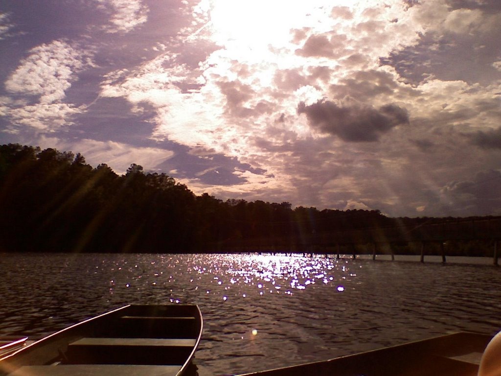 Lake Johnson Sunset by MCAngel