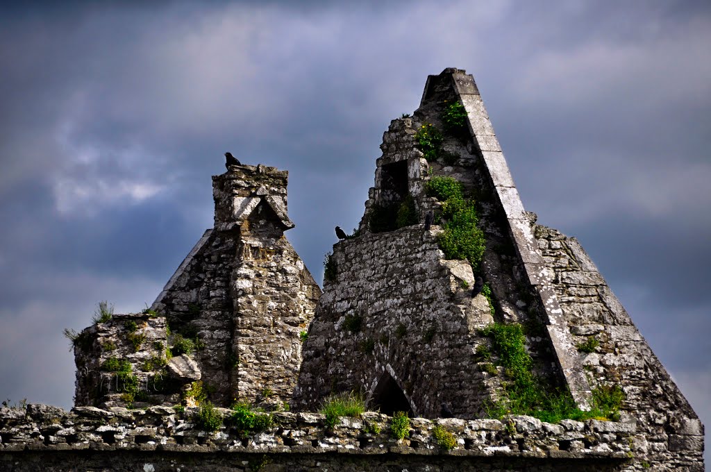 Ireland. Ross Errilly Friary. Dark clouds over old history. by ®mene