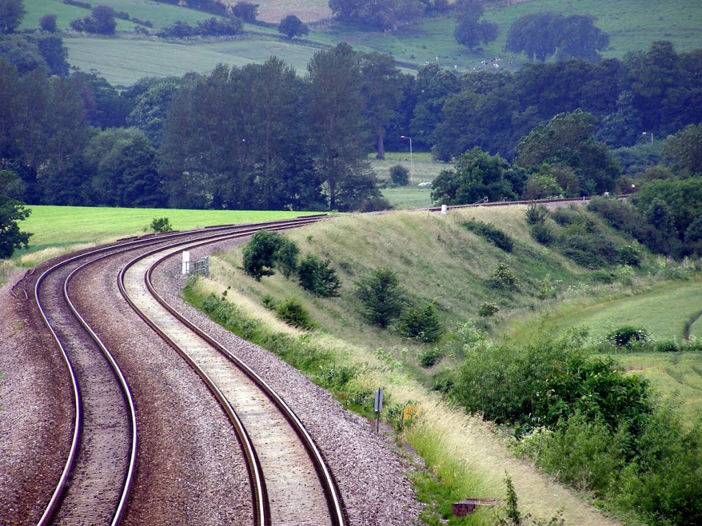 Newton-St-Loe from the Bath A4 looking West by Trainspots