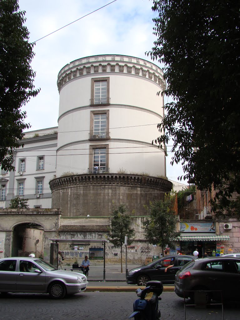 Una torre aragonese inglobata in un palazzo by Konstantin Mitroshenko for Naples