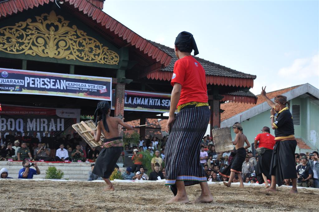 Peresean (Stick Fighting), Lombok by Medhasith