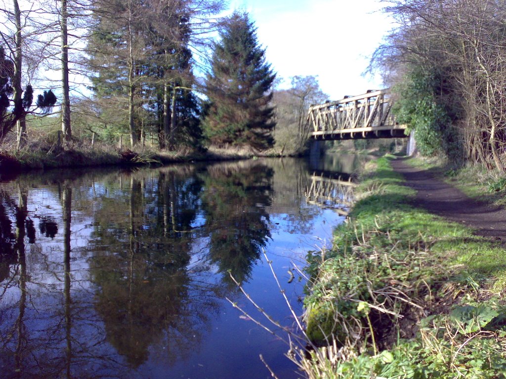 Old Railway over Canal by Webbyand