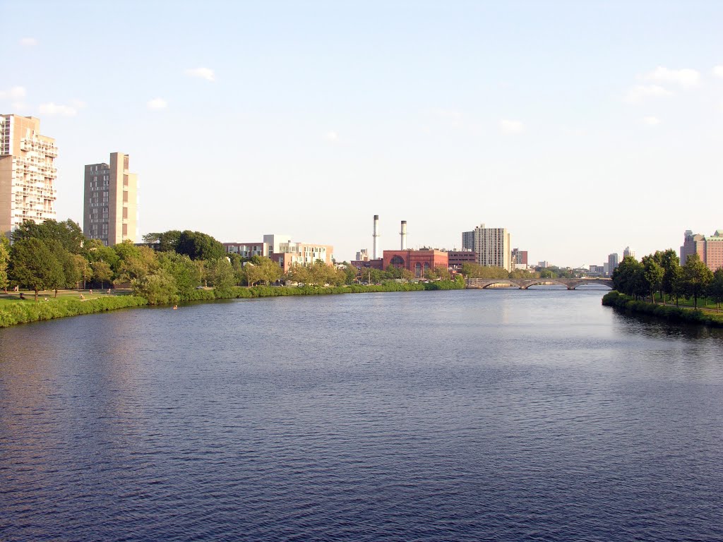 Sunset from the Harvard Foot Bridge by David Coviello