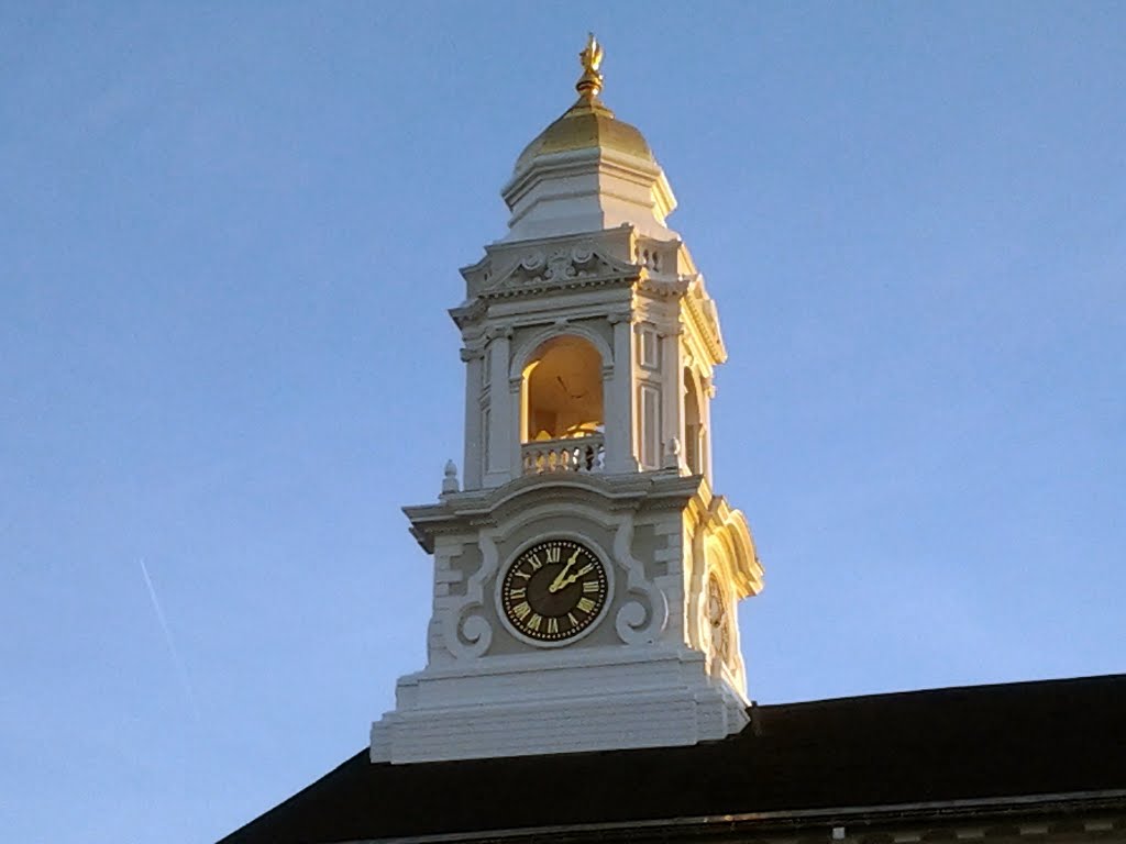 Milford Town Hall Clock Tower At Dawn by Andri Kyrychok