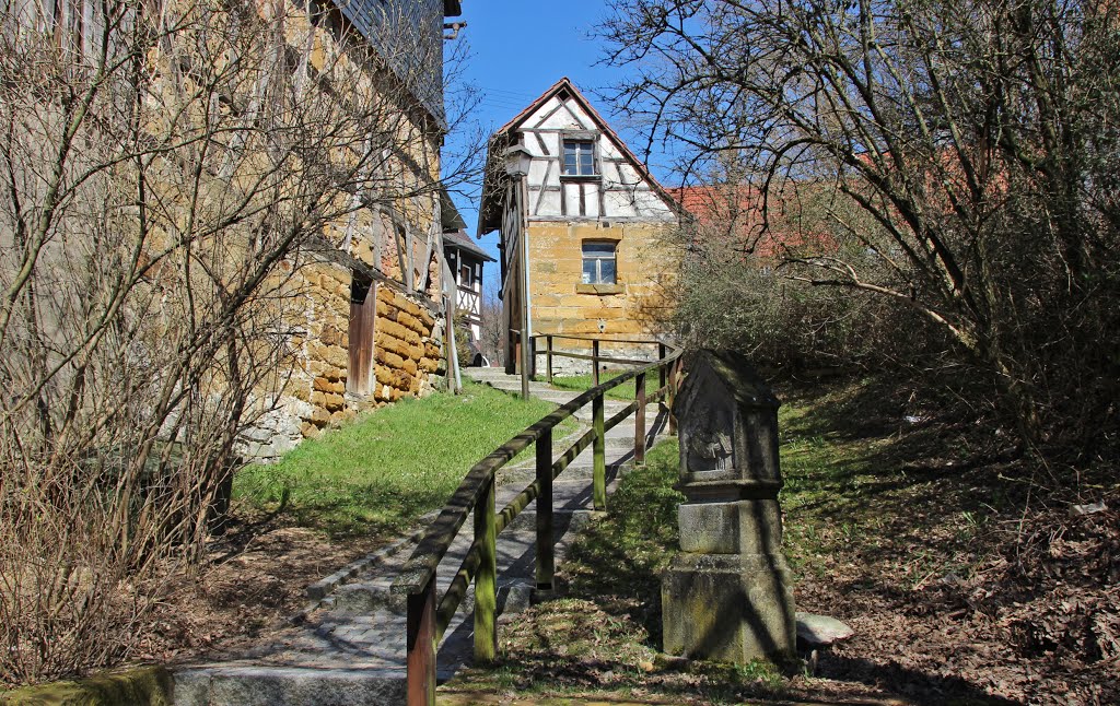 Strullendorf-Zeegendorf Kleiner Kreuzweg hinter der Kirche by Contessa