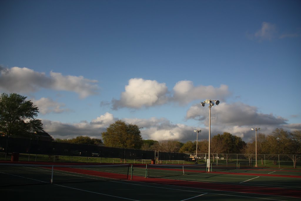 Tennis Court in Bee Creek Park by Minseon "The Boss" Ahn