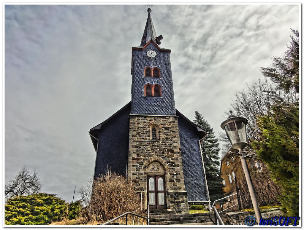 Kirche in Mellenbach - Frontansicht by toriSOFT