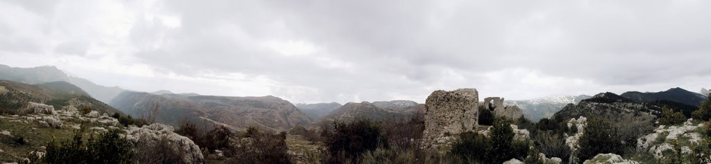 Thorenc - Oppidum de Castellaras (XII°) - Panorama vers la vallée d'Andon by Cottius