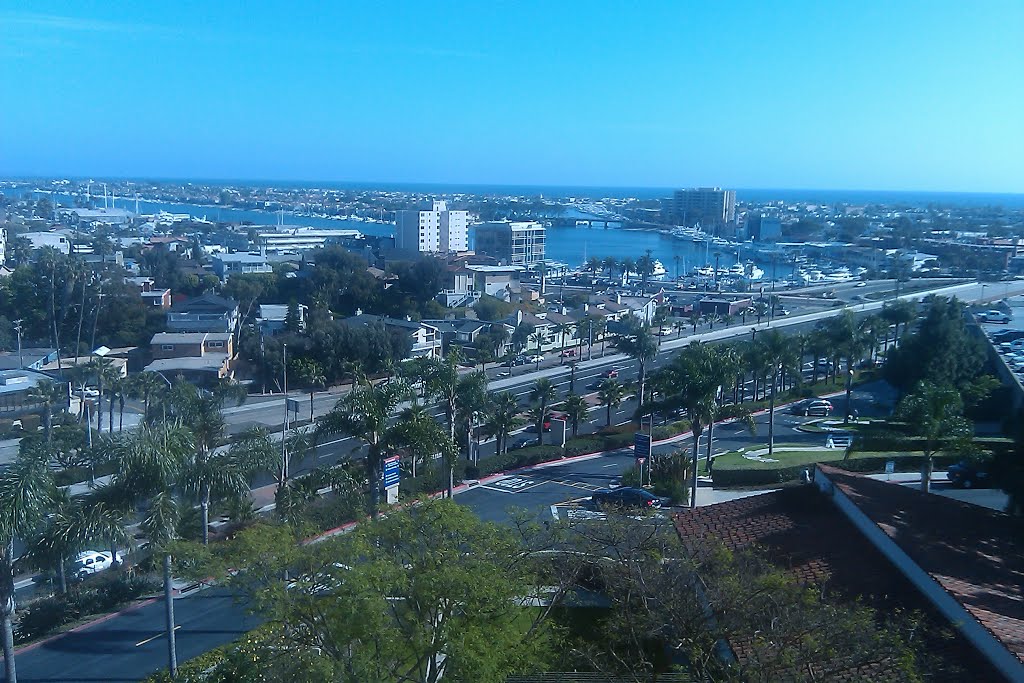 Newport Harbor from Hoag Hospital by EmperorNorton47