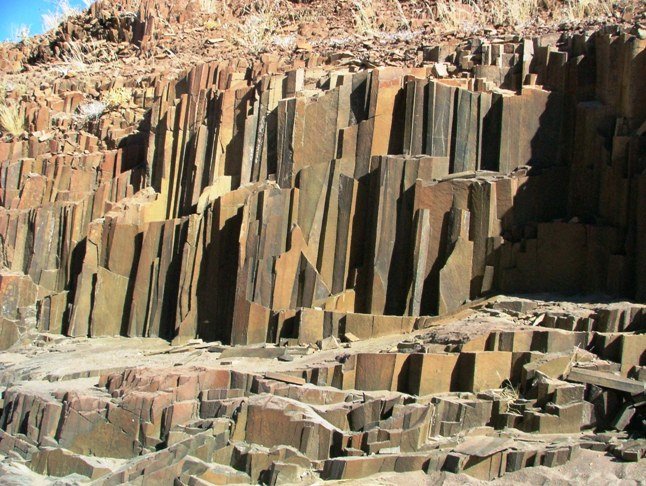 "Organ Pipes" - near Twyfelfontein - Namibia by H.J. van Zyl