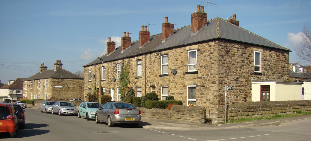 Panorama of terraces at the junction of Finchwell Road/Quarry Road, Handsworth, Sheffield S13 by sixxsix