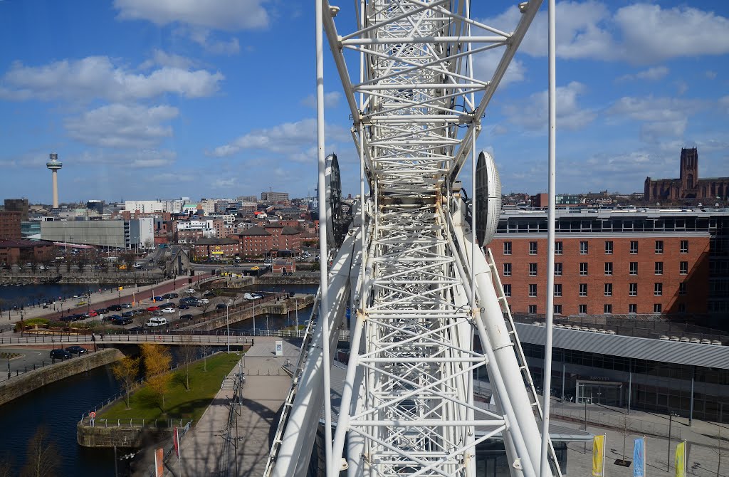 Eye pod view. Liverpool landmarks by Amelia Royan