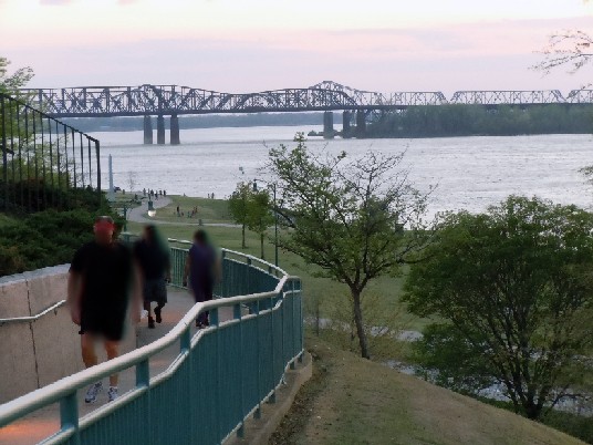 Missississippi River At Dusk, Memphis, Tennessee by NEAN