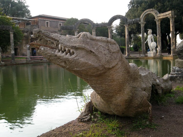 Villa Adriana. Canopus crocodile by Quique Morrique