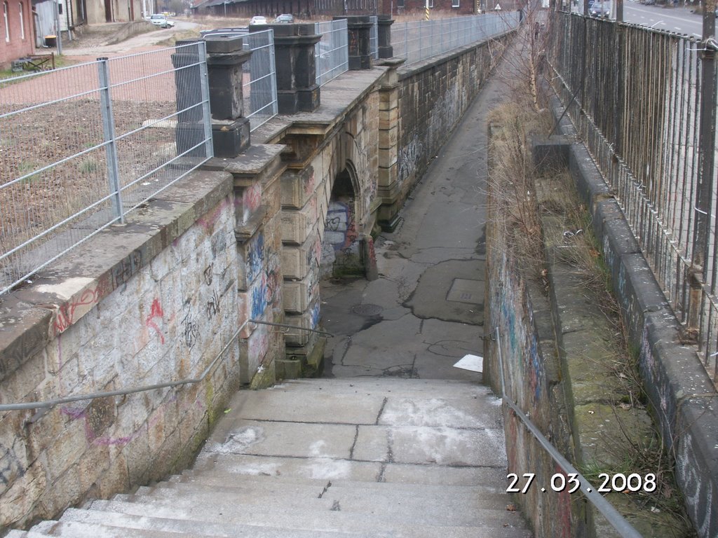 Eingang Personentunnel unter dem Hbf. Chemnitz by Sunhiller