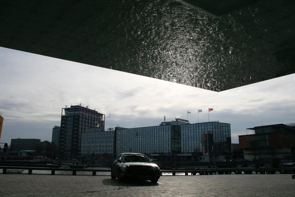 Reflecting roof Palace of Justice/courthouse (2013); Amsterdam, IJ-dok by Carl030nl