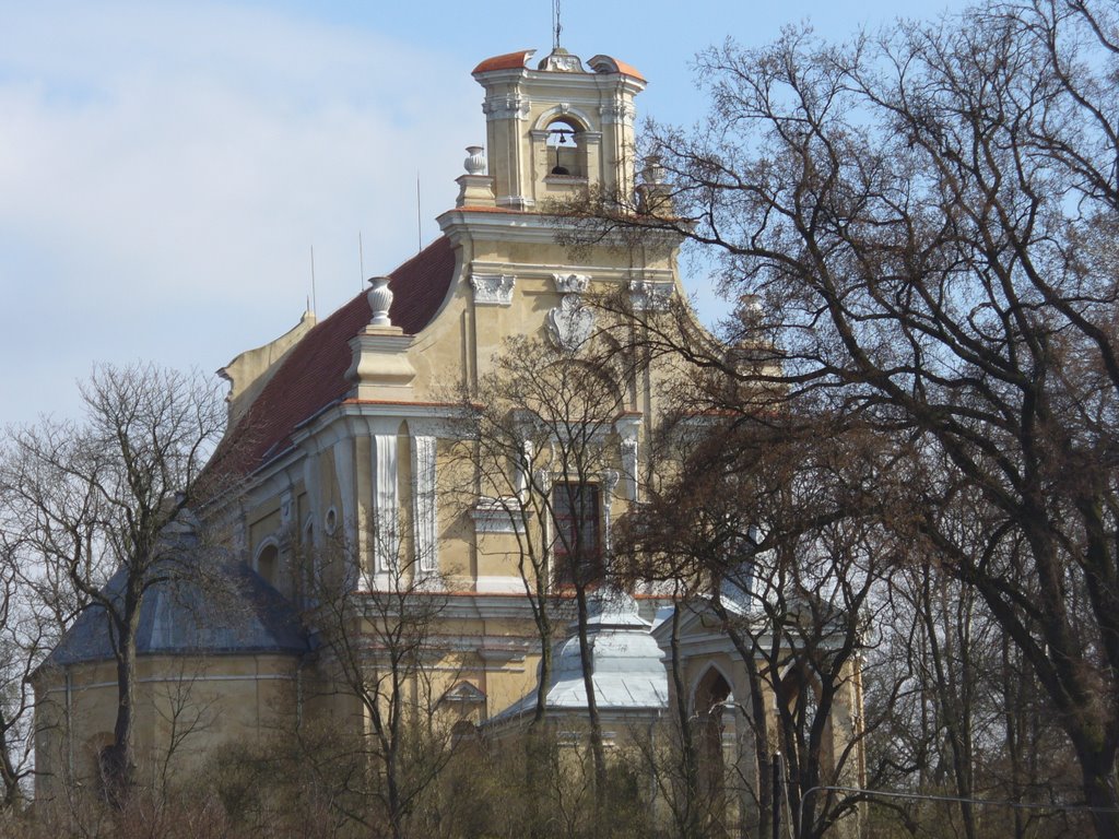 Widok na kościół pw. św Stanisława z ul. Ogrodowej by mariuszŁ