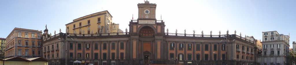 Panoramic view of the boarding school of Piazza Dante in Naples by Diego Giuseppe