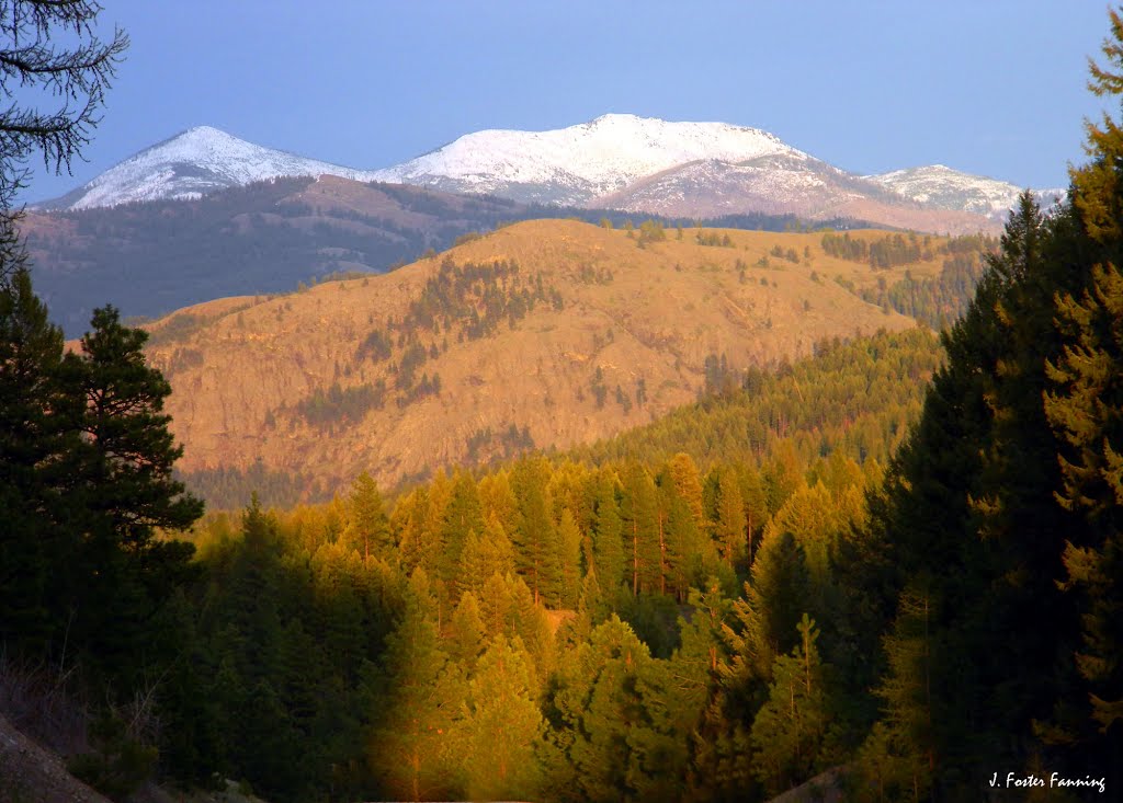 April Sunset, Kettle River Range by Foster Fanning