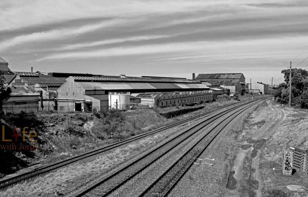 © Life with Jordy Photography. Another shot of the Comsteel buildings. Processed in Camera Raw adjusting contrast and clarity before de-saturating the colours. Adjusted the highlights slightly in PSE 11 before converting to B&W using the Gradient Map. Thes by Life with Jordy Photographer