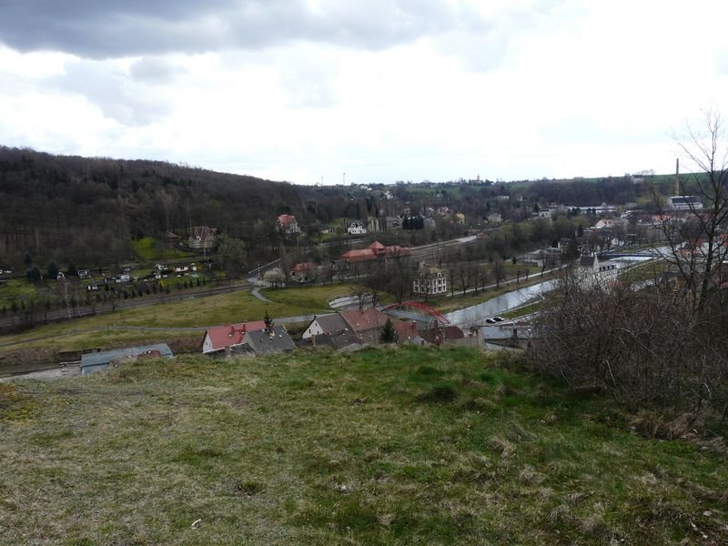 Roßwein, Blick von der Wunderburg by Walter Stuber