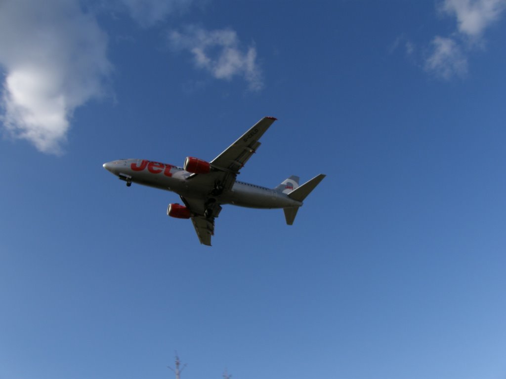 Landing Plane at Ruzyne Airport by Petr Morawetz