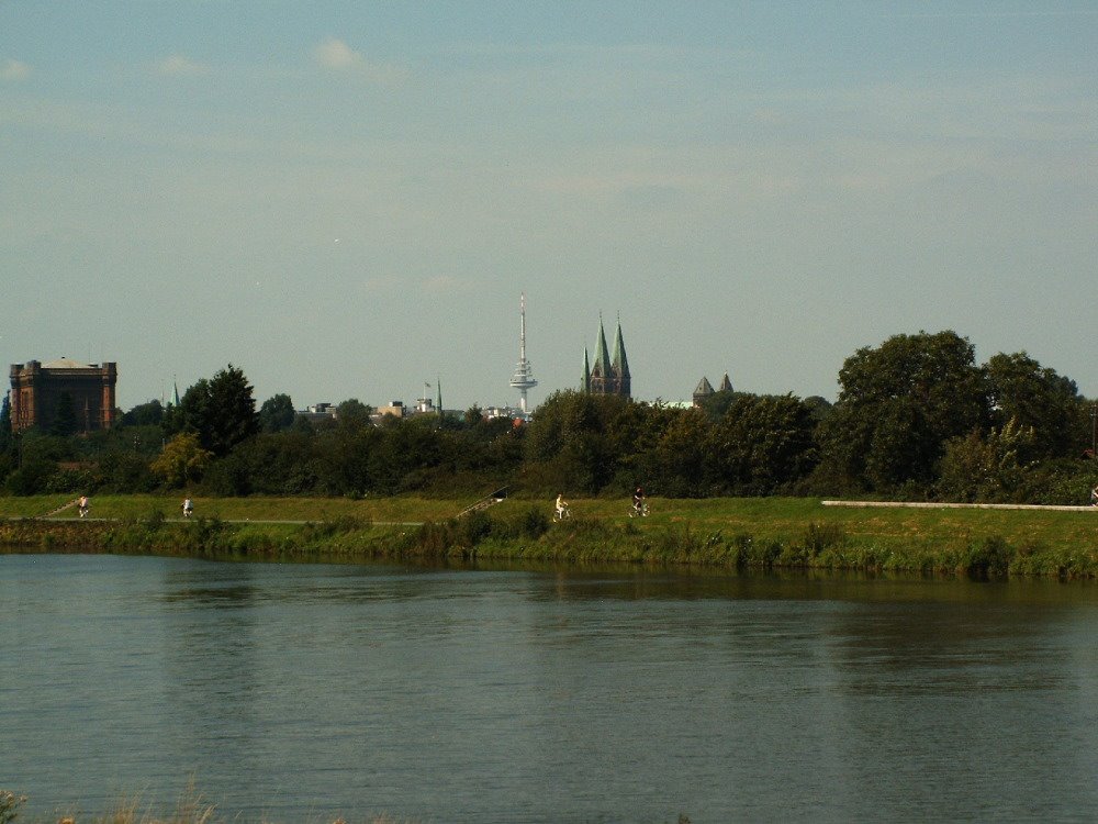 Blick auf das Stadtzentrum Bremens by Wookie-Tom