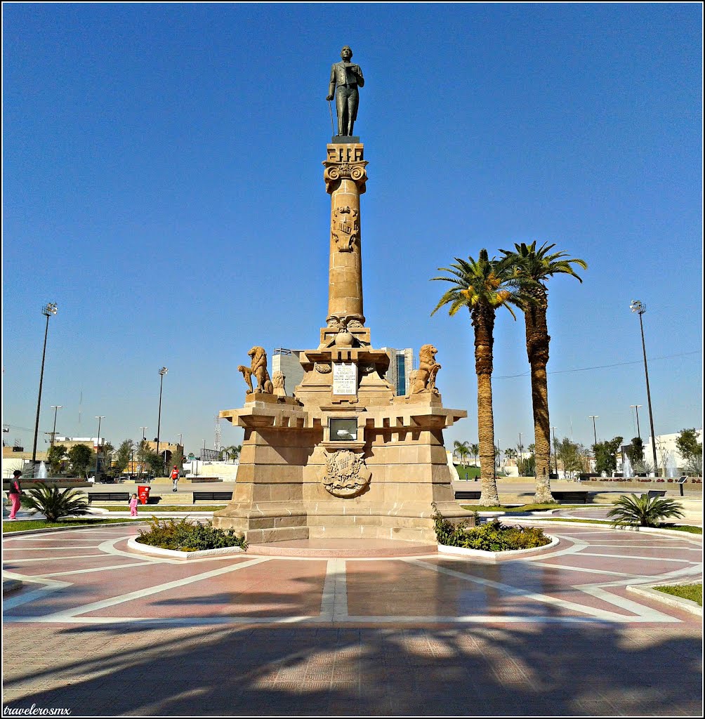 Monumento a Benito Juarez, Plaza Mayor, Torreón, Coah by travelerosmx