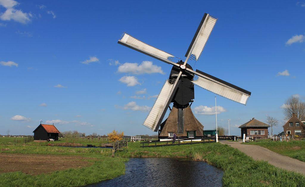 Nederland - Langerak - De Westermolen - 1652 by Henny  Brouwers