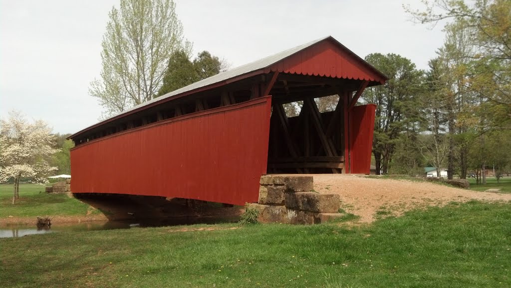 Staats Mill Covered Bridge side by sparkyoffspring