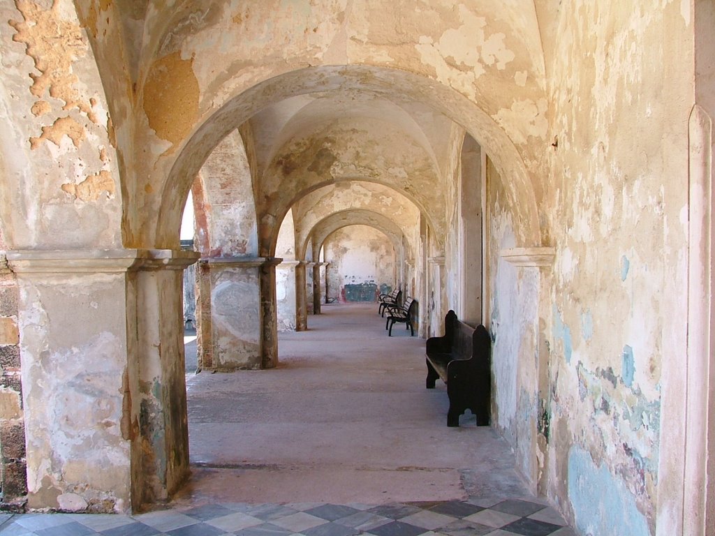 Corridor at San Cristóbal Castle, OId San Juan by Luis A. Maldonado