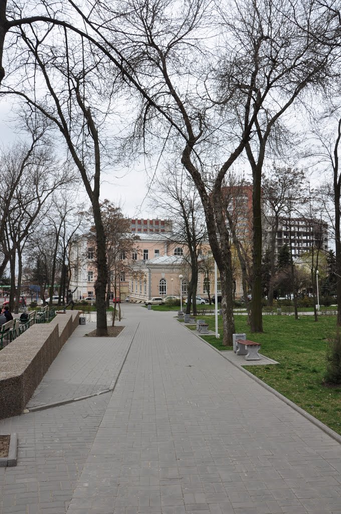 Пл. Карла Маркса. Парк им. Фрунзе. Ростов-на-Дону / Karl Marx Square. Park of Frunze. Rostov-on-Don by Valentine Verchenko