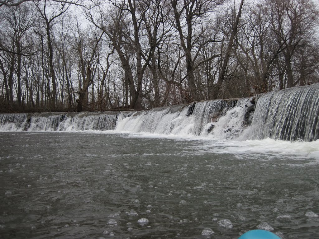 The waters of the Monocacy pouring over Starner dam by midatlanticriverrat