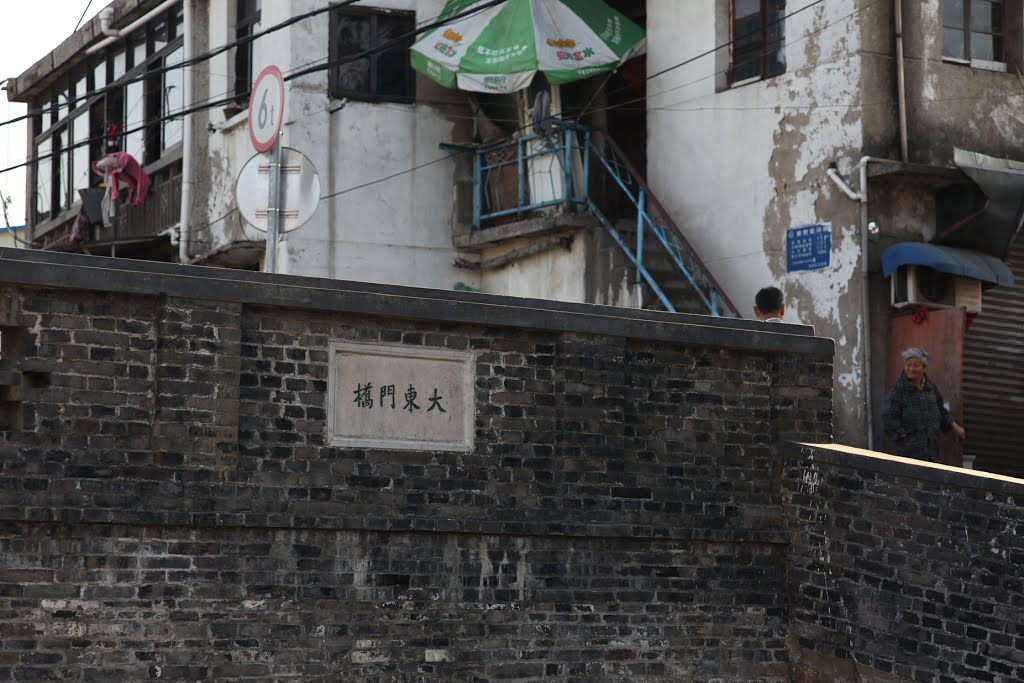 大东门桥与老房子 Old Bridge and Houses outside the Great Eastern Gate of the Old Town by Reed Geng