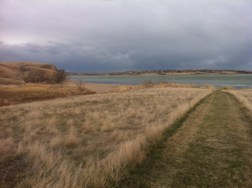 Trail to Lake Sakakawea by NDakota