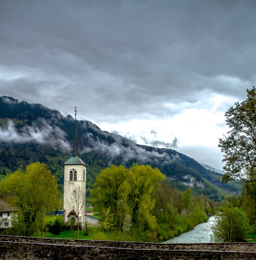 Church River and Mountains by Neactom