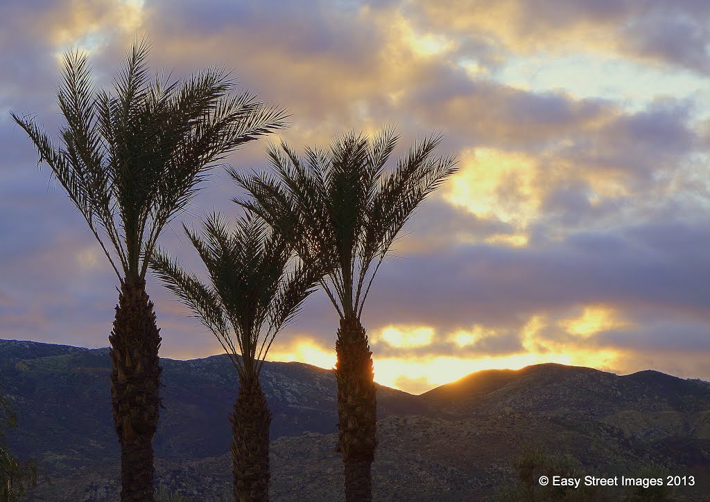 High Desert Sunset ► Looks W. (Duh!) ► Cabazon, CA, USA by Easy Street Images ©