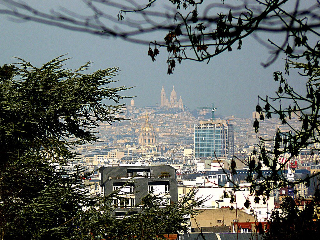 Montmartre depuis le Bois de Clamart (Jardin Parisien) by jbb92