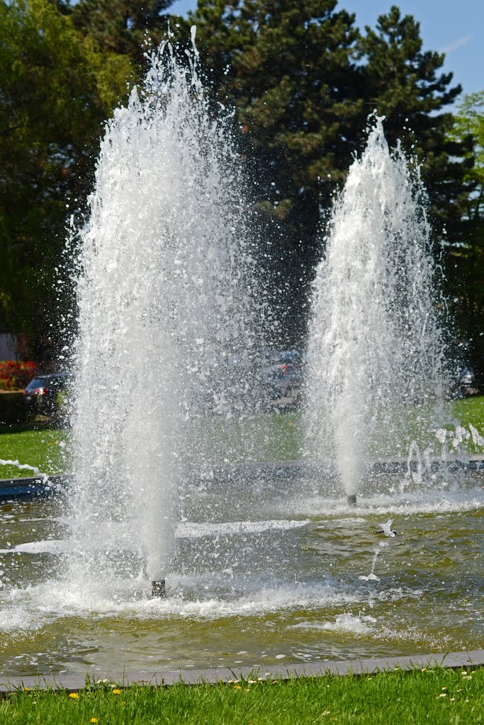 Springbrunnen im Park von Bad Hönningen by Frank_L