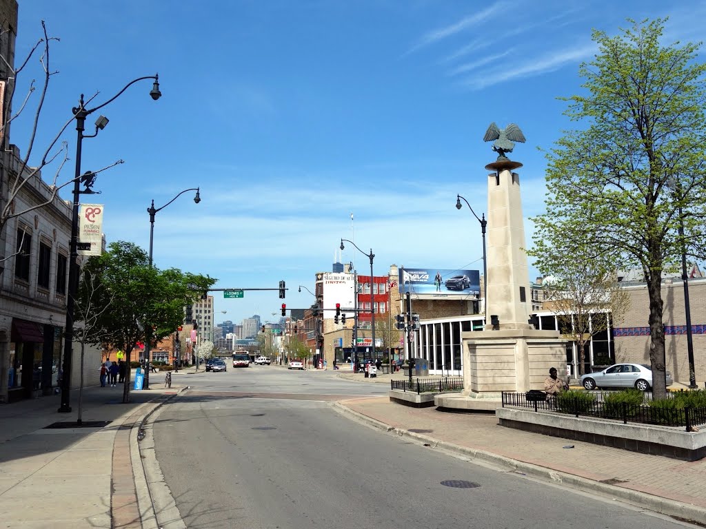 Plaza Tenochtitlan - Blue Island and 18th Street - Pilsen, Chicago by sneuert