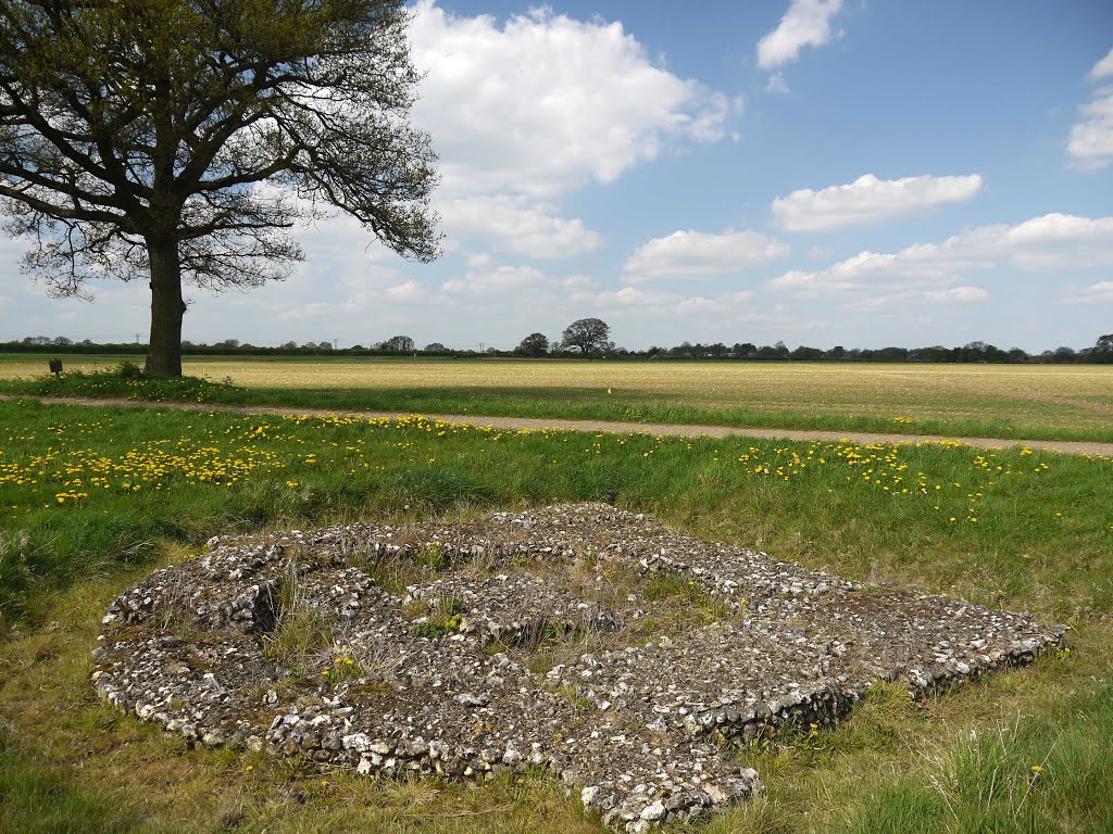 Roman Walls, Rothamsted Farm by Keith Davies