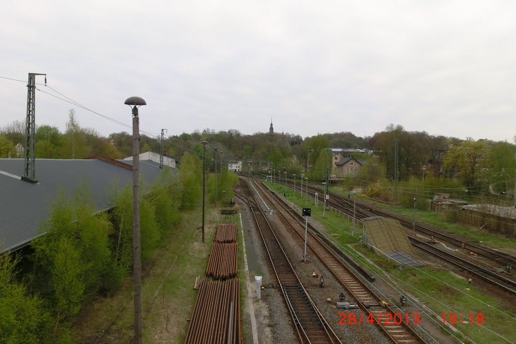 Bahnhof Altenburg Bahnsteig 4 Richtung Narsdorf by Seti72