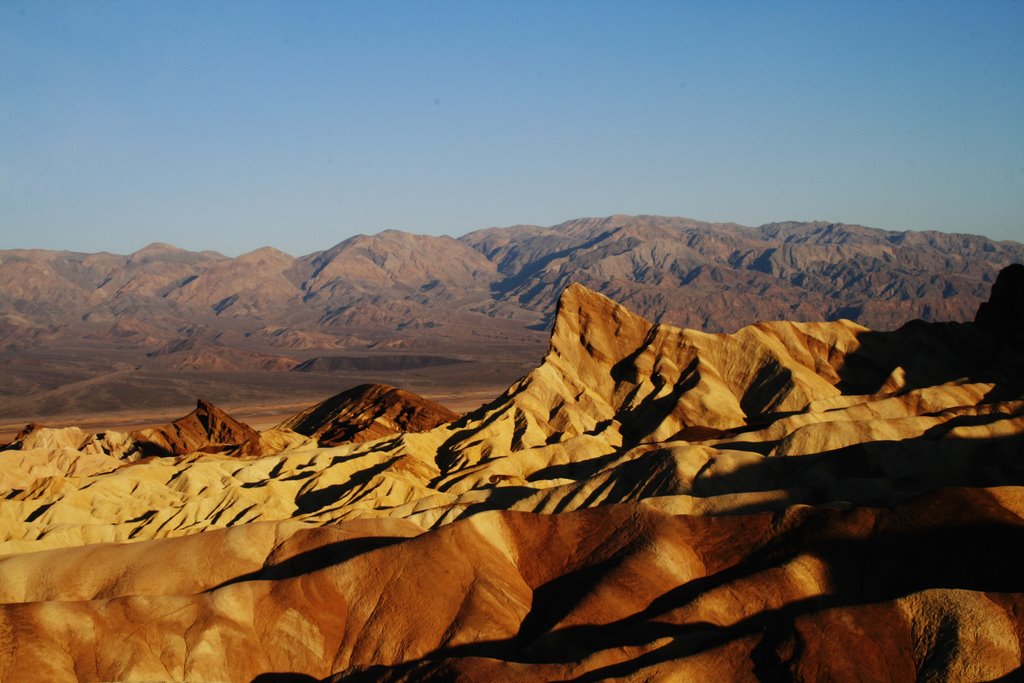 Sunrise at zabriskie point, death valley np by cello974